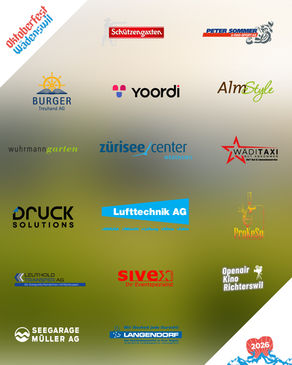 Unsere Sponsoren und Partner am Oktoberfest Wädenswil 2026