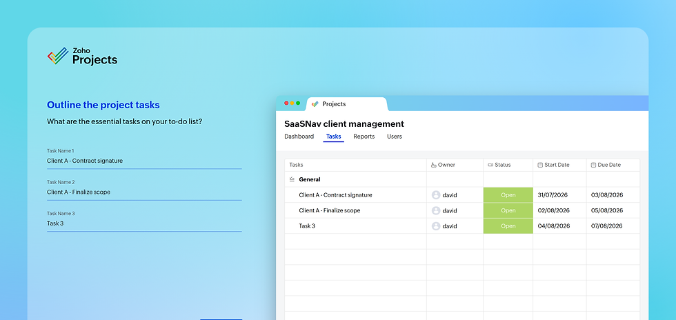 Zoho-Projects-Setup-Wizard
