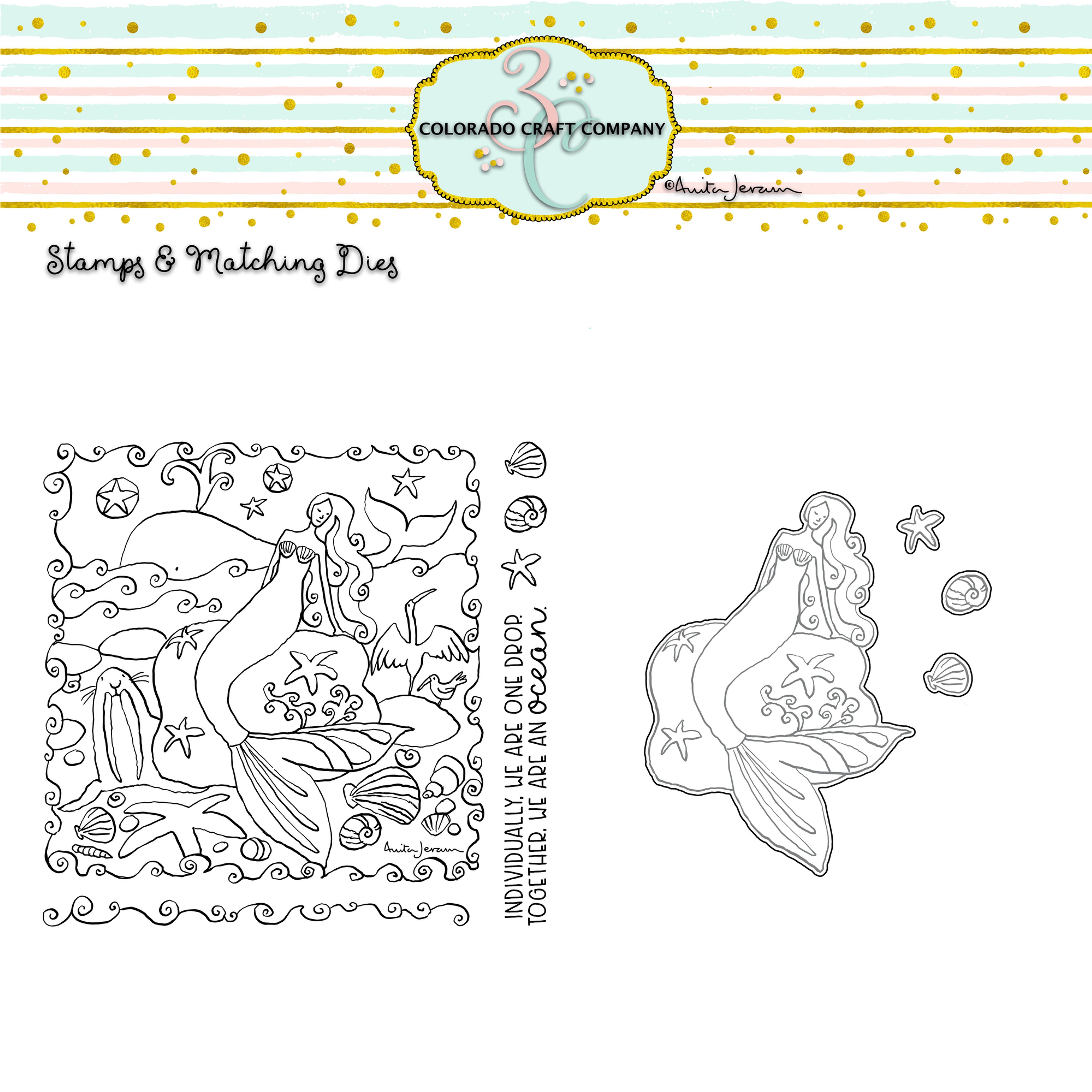 AJ760761 Mermaid & Whale Bundle