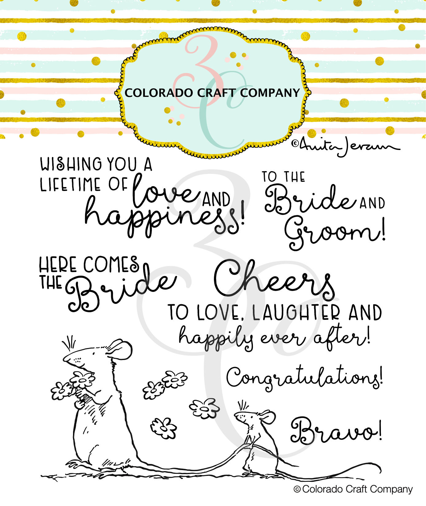 AJ654 Anita Jeram ~ Mice Bride