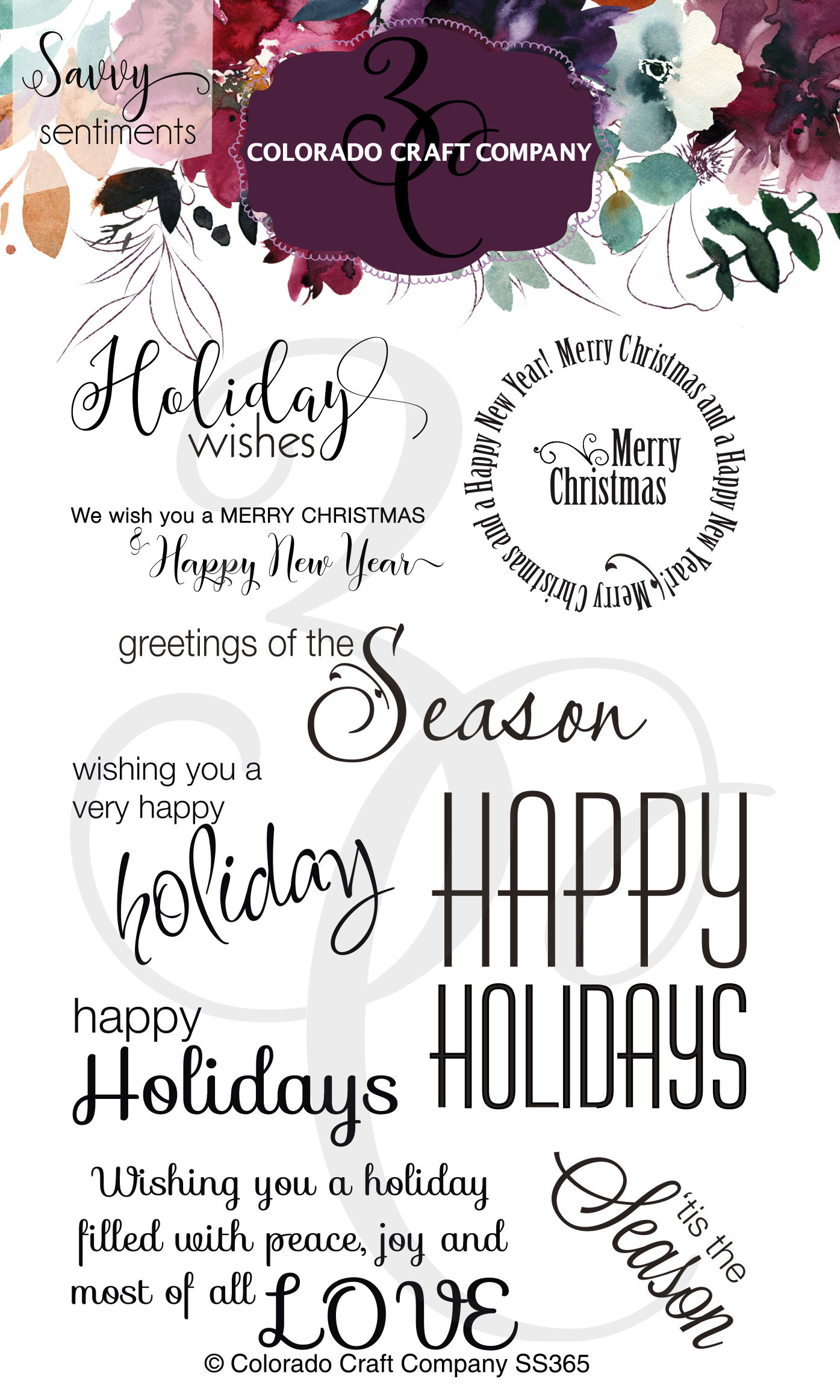SS365 Savvy Sentiments~Holiday Wishes