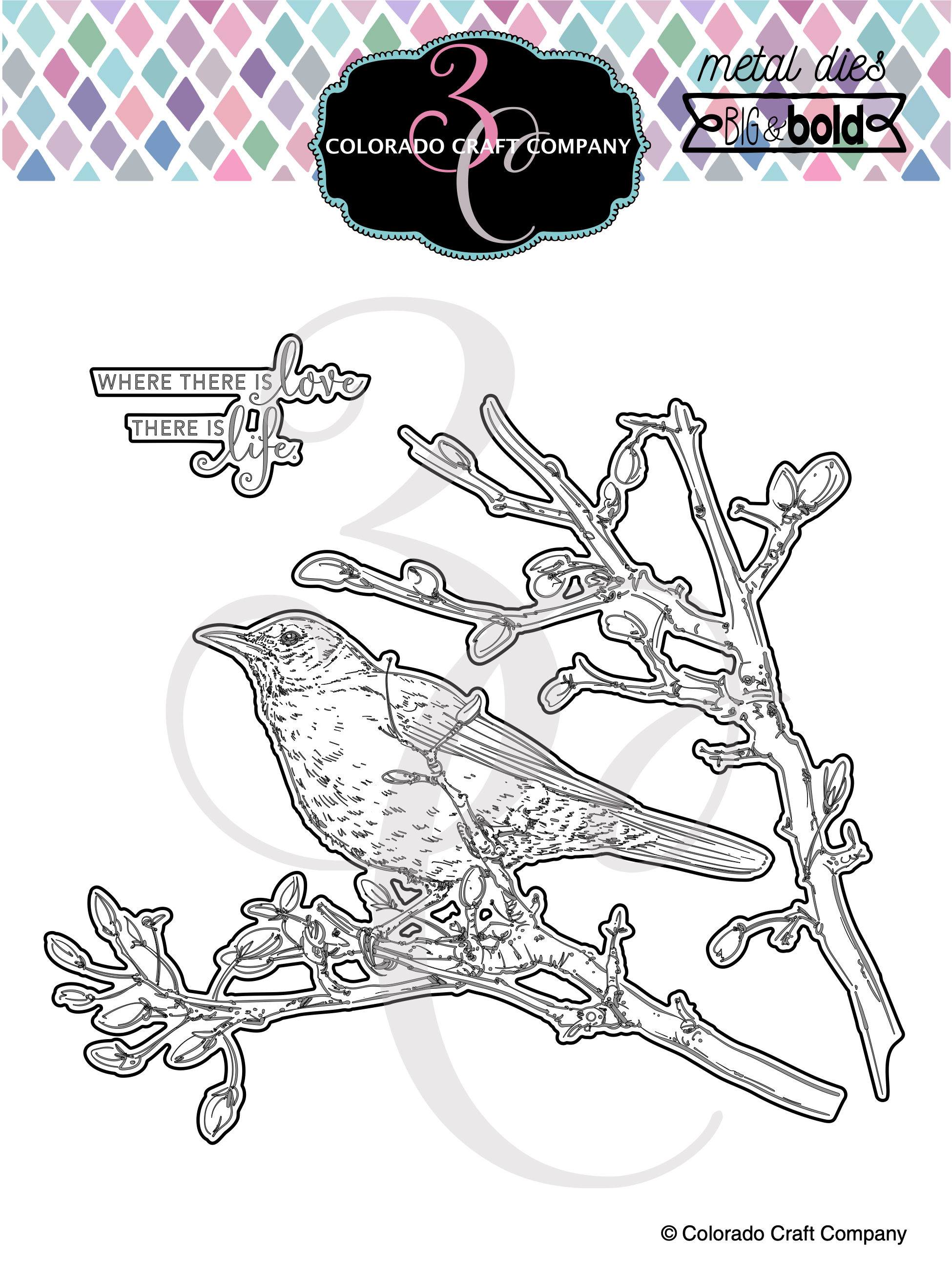 BB442-D Big & Bold~Dear Friend Robin Dies