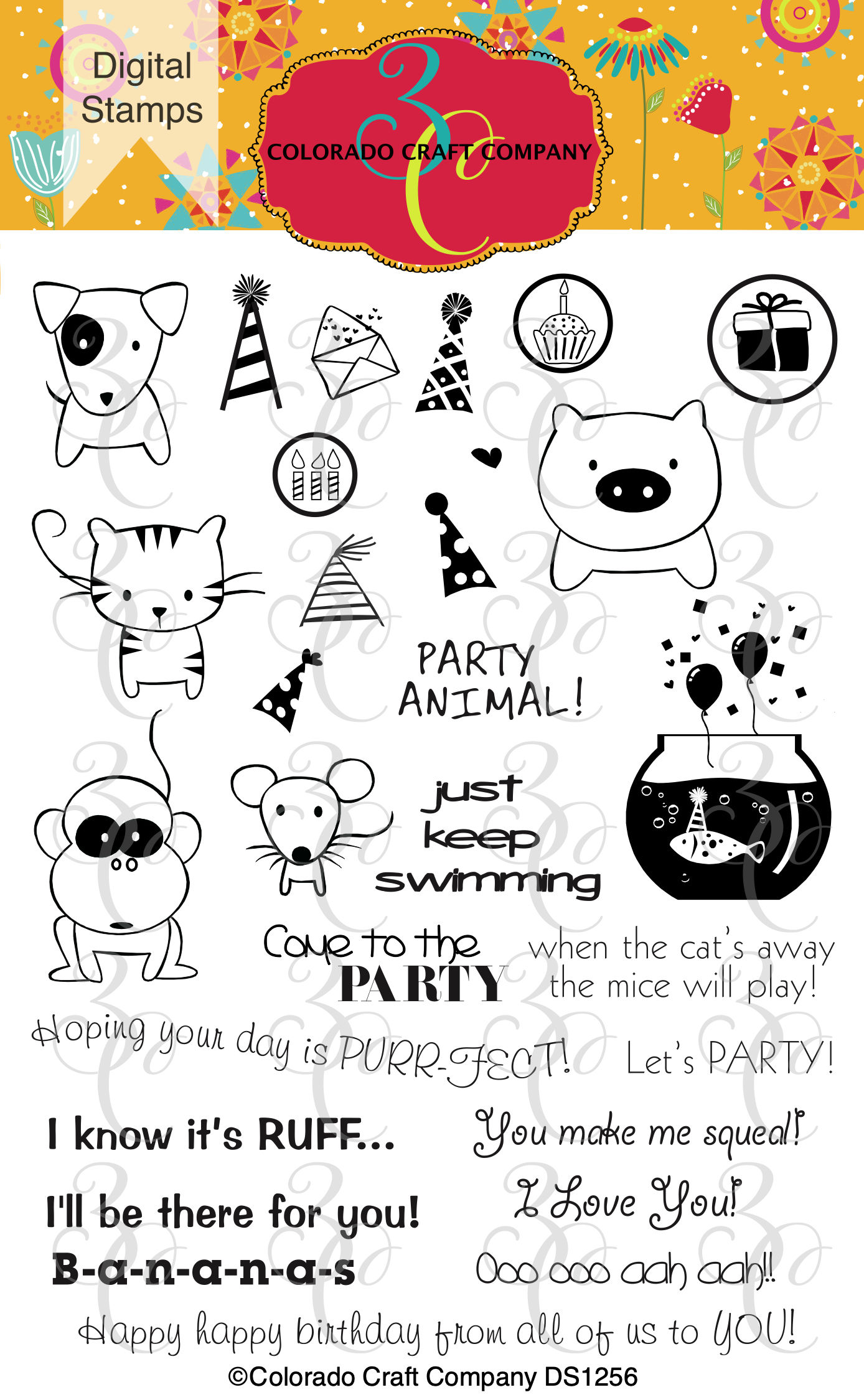 DS1256 Animal Party