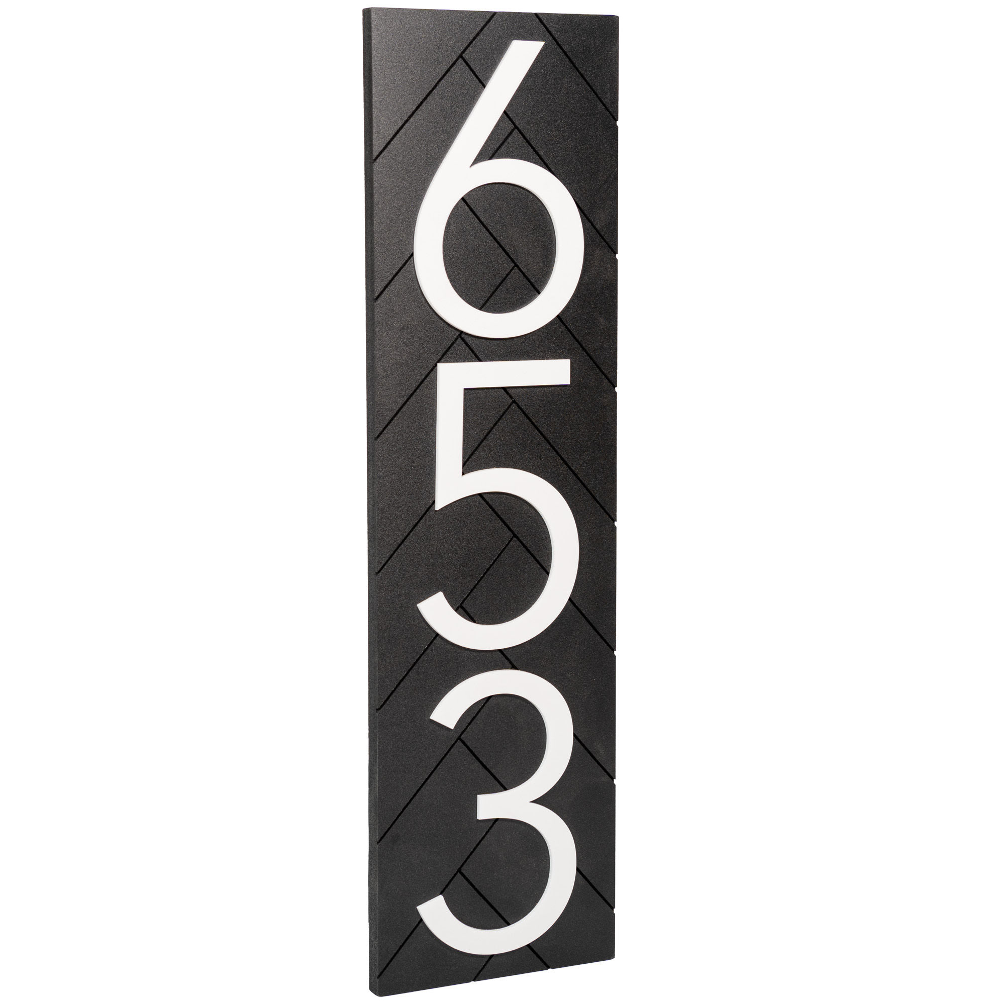 Address Sign | Vertical or Horizontal | Black | 20" x 5.5