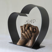 Harten sculptuur symbool verbondendheid