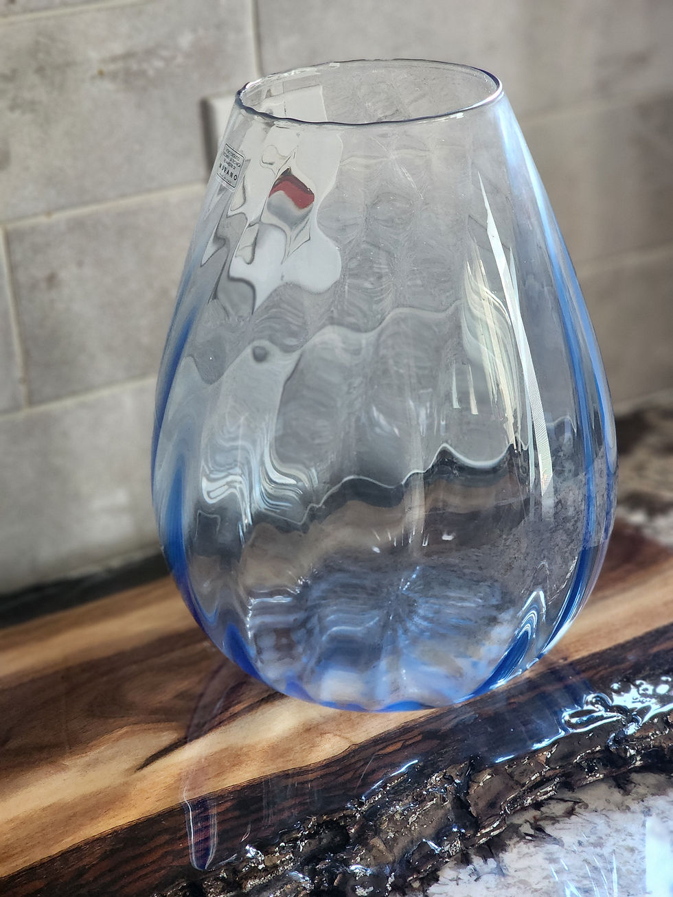 Light Blue Murano Glass Decor