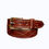 Thumbnail: Chestnut colored mens belt with gunslinger stitching on a white background