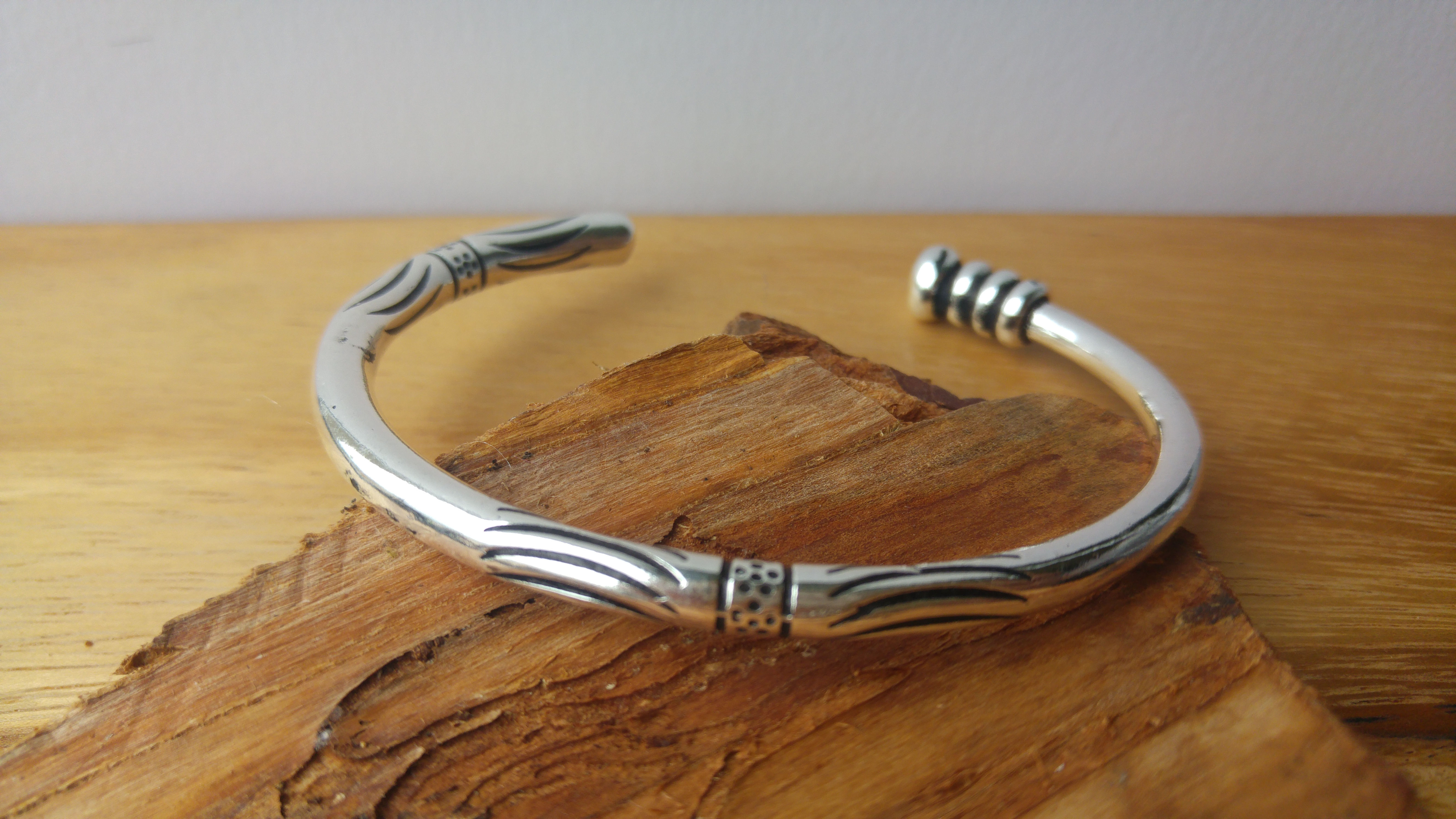 Bracelet ajustable en plaqué argent