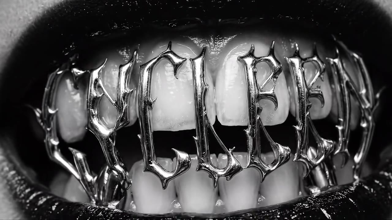 Cycleen: logo cromada como grill nos dentes, visualizer com IA