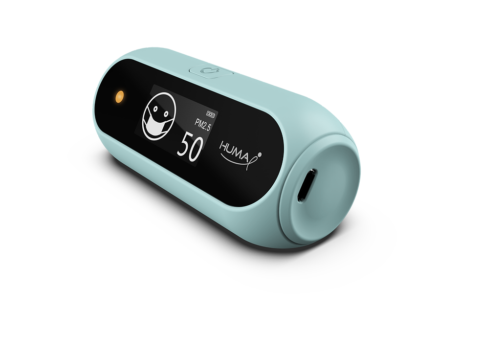 Thumbnail: Huma-i HI-120  Geavanceerde draagbare luchtkwaliteit (VOC, PM2.5 & PM10)