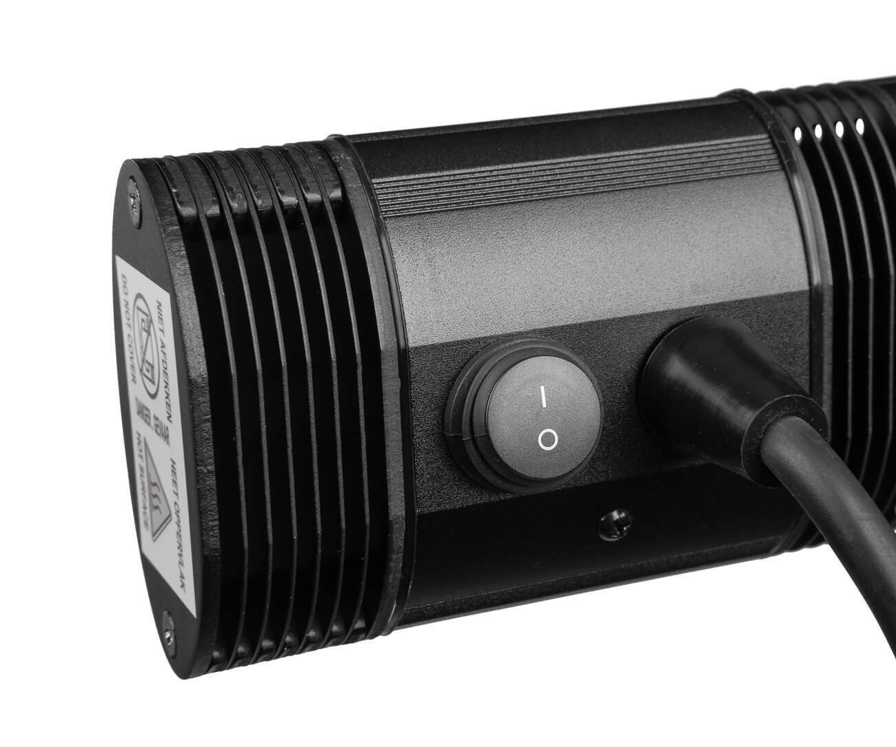 Eurom Golden 1500 Slim is een compacte terrasverwarmer van 1500 Watt.