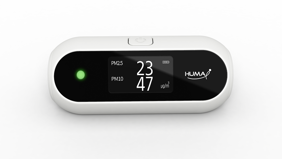 Thumbnail: Huma-I HI-100 Geavanceerde draagbare luchtkwaliteitsmonitor  die deeltjesmaterie
