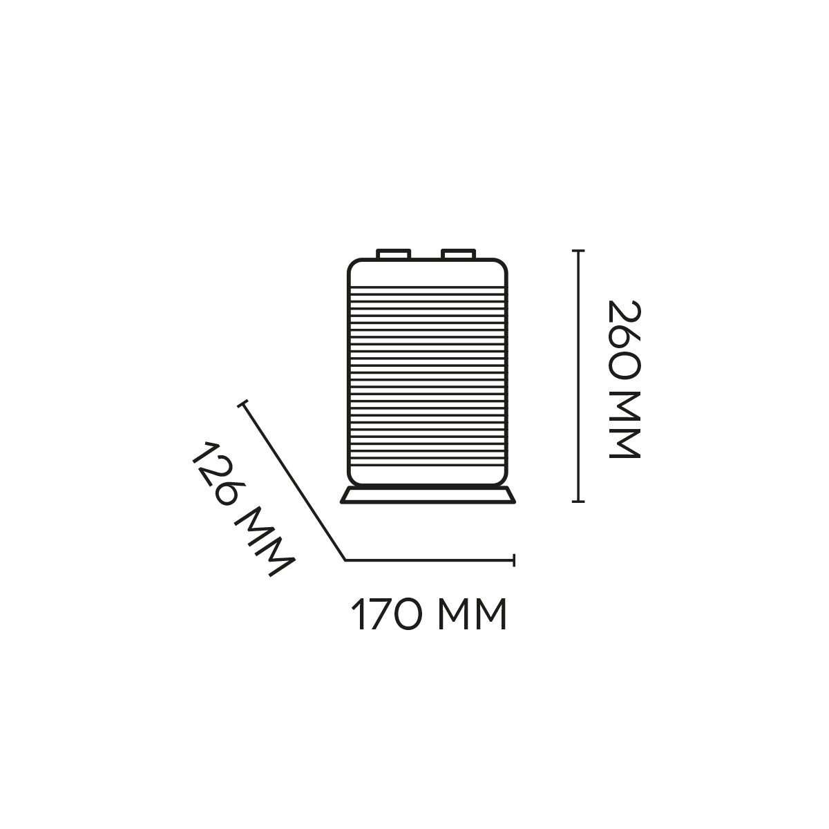 Argo Boogie - Keramische Ventilatorverwarming - Anti-rollover