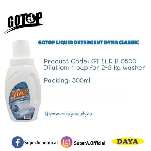 Gotop Liquid Detergent Dyna Classic 500ml | Daya Awana