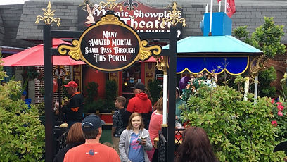Enchanted Courtyard at the Rabbit-in-Hat Magic Shop
