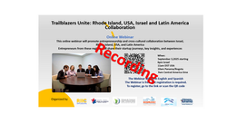 Recording of Trailblazers Unite: Rhode Island, USA, Israel and Latin America Collaboration