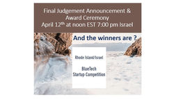 Join us - BlueTech Startup Session Final Judgement Announcement & Award Ceremony April 12th
