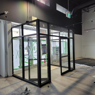 Commercial Interior Vestibule with Automatic Opener