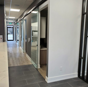 Commercial Glass Sliding Doors for Dental Offices