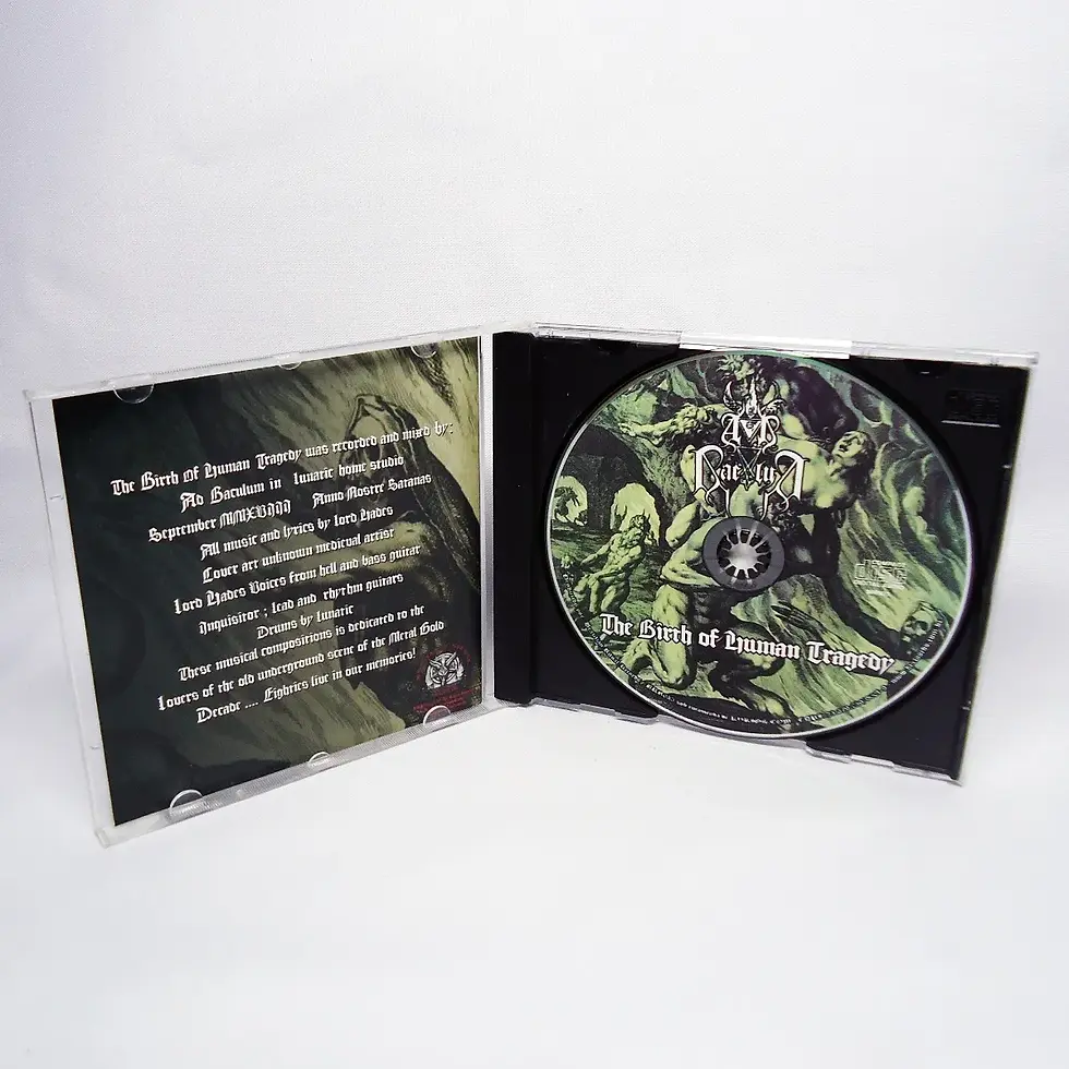 Thumbnail: Ad Baculum - The Birth of Human Tradegy CD Inley