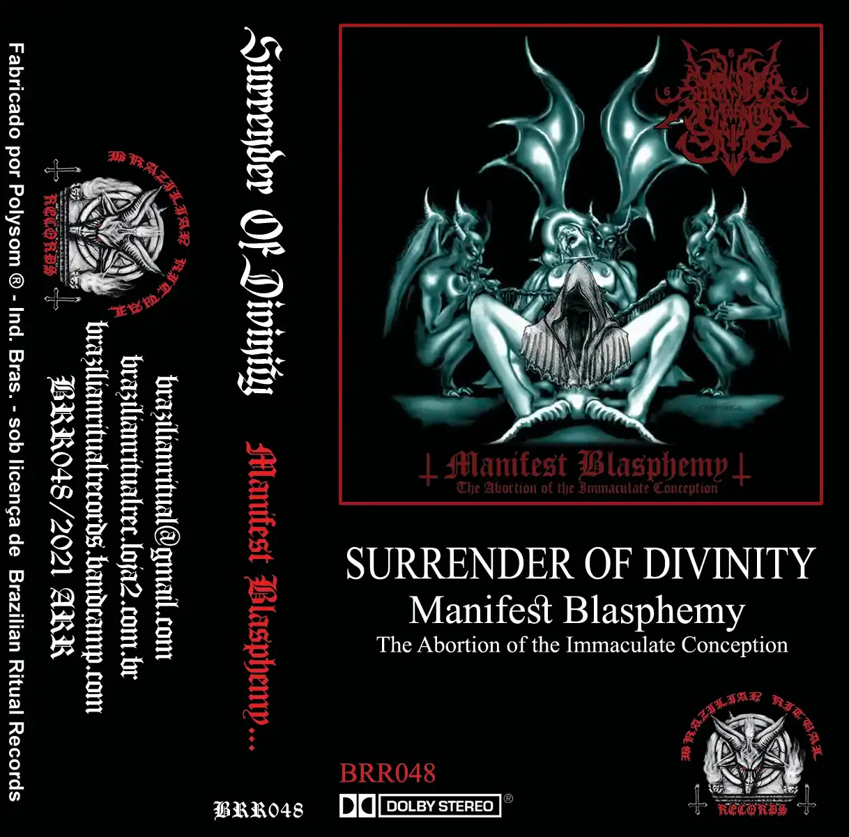 SURRENDER OF DIVINITY - Manifest Blasphemy: The Abortion of the Immaculate -Tape