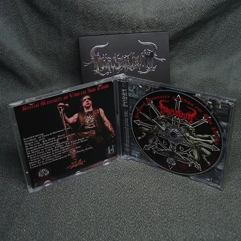 Miniatura: MAUSOLEUM - Bestial Massacre ao Vivo em Sao Paulo - CD (Slipcase)