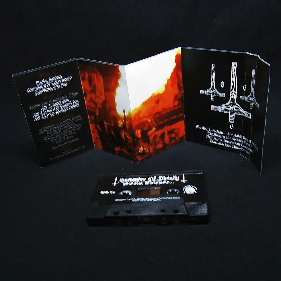 Thumbnail: Surrender of Divinity - Manifest Blasphemy: The Abortion of the Immaculate | CASSETTE