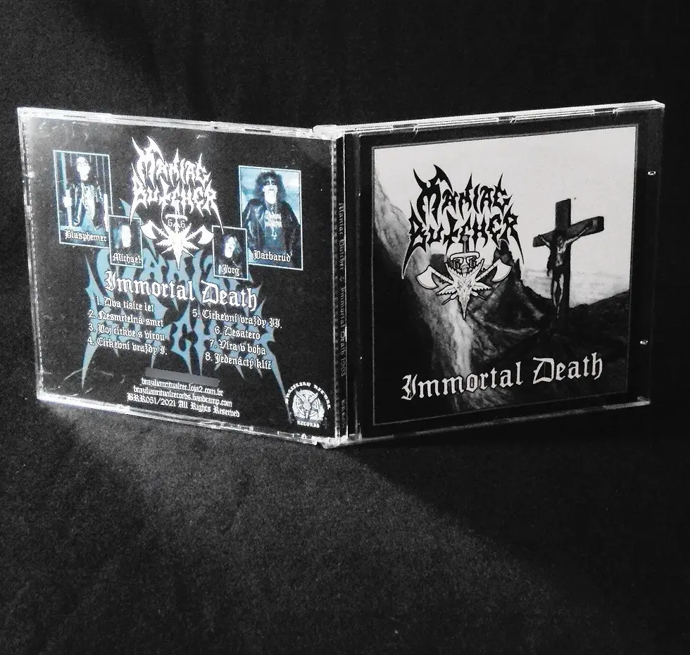 Thumbnail: Maniac Butcher - Immortal Death CD COVER