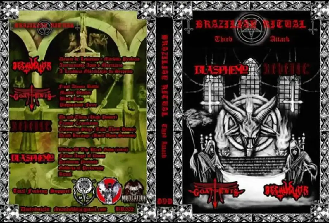 Brazilian Ritual Festival Third Attack - Blasphemy  Goatpenis Bestymator | DVD
