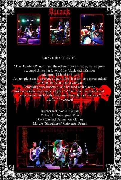 Thumbnail: Brazilian Ritual Second Attack - Archgoat |  Grave Desecrator | DVD