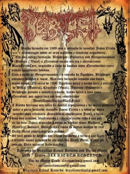 Thumbnail: Necrolust - The Rites Of Infernal Torment | 2xCD A5 Digipack