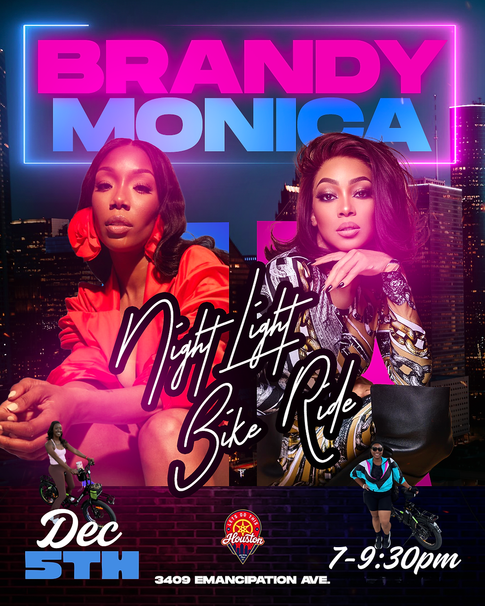 Brandy x Monica Night Light Bike Ride 