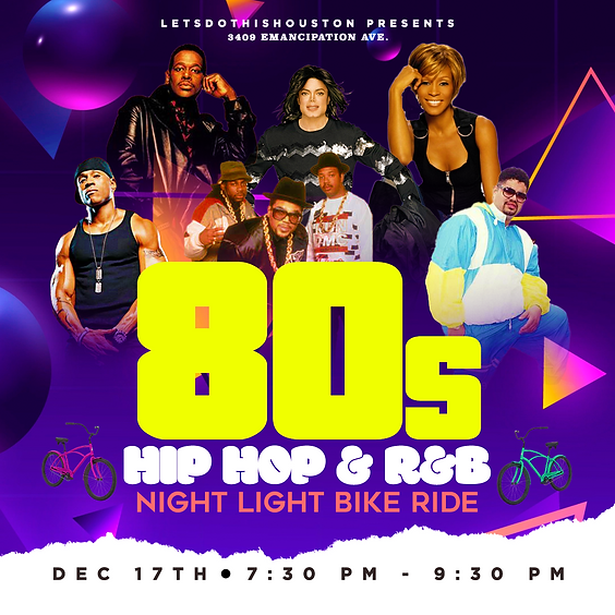 80s Hip Hop & R&B Night Light Bike Ride