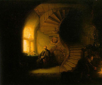 Rembrandt: The Philosopher in Meditation (Forrás: Wikimedia Commons)