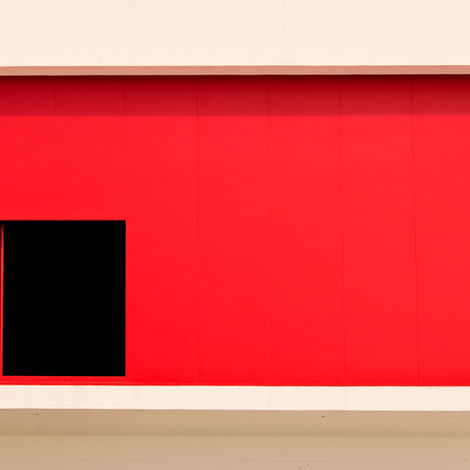 Conception de façade rouge