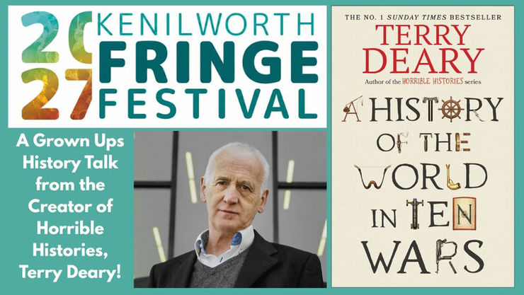 Author Terry Deary event portrait