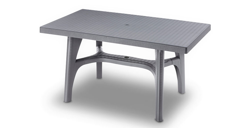 Thumbnail: Intrecciata Rattan Style 6 Seater Outdoor Resin Dining Set