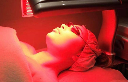 LED Light Therapy in Adelaide - Treatment in Progress