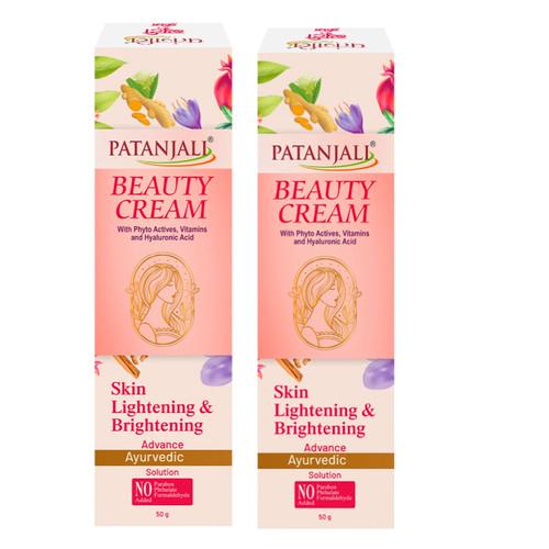 Buy Patanjali Beauty Cream 50g Pack of 2 Online Price - Vasudev