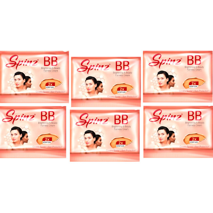 Spinz BB Cream Pouch 5.5g each (Pack of 6)
