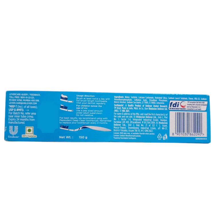 Thumbnail: Pepsodent 2 in 1 Toothpaste 150g each (Pack of 2)