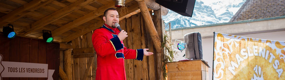 Масленица 2015 в Швейцарии. Ведущий из России Сергей Федянин