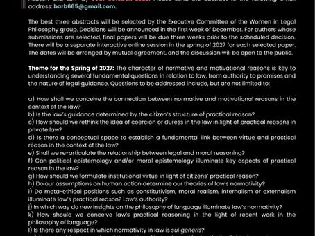 CFA: Collective Discussions on Normativity, Practical Reason and Law