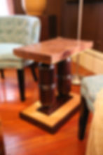 Walnut Burl End Table