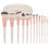 Thumbnail: Bh CosmeticsRose Romance - 12 Piece Brush Set