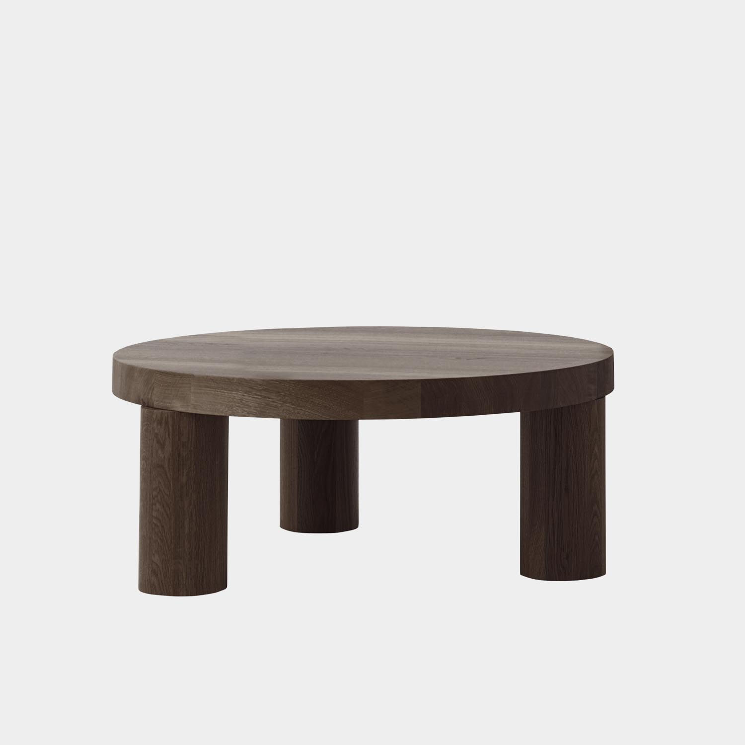 Table Basse Offset, Chêne Teinté Massif