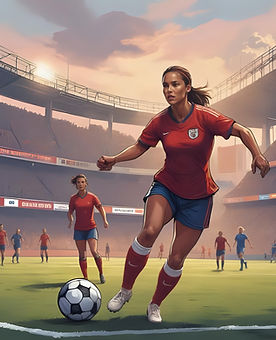 Pro Women's Soccer Player