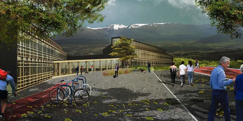 PDZE comienza a ejecutarse con obras clave: edificio de la Universidad de Aysén y el centro deportivo de Coyhaique