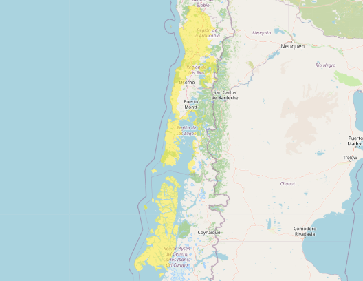 Aviso Meteorológico por Viento Normal a Moderado en zonas desde la Región de La Araucanía a la Región de Aysén