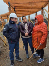 Avanzan las obras para mejorar el área verde de Avenida Costanera en Puerto Aysén